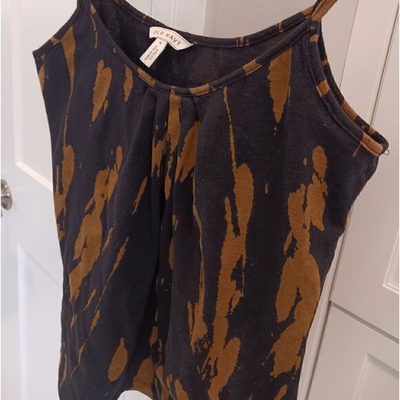 Old Navy Camisole Tank Top Cotton Navy Brown - Picture 2 of 6